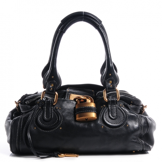 CW65894-CHLOE PADDINGTON medium satchel black _a