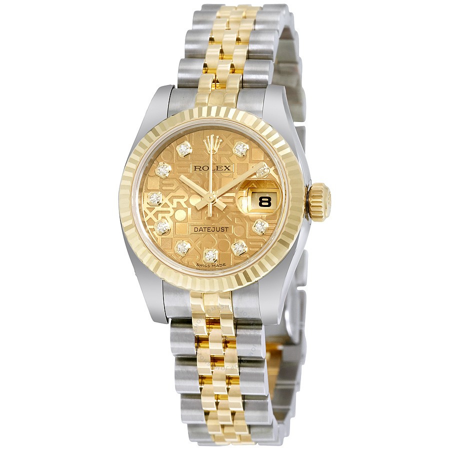 rolex-lady-datejust-26-champagne-jubilee-with-10-diamonds-dial-stainless-steel-and-18k-yellow-gold-rolex-jubilee-automatic-watch-179173cjdj