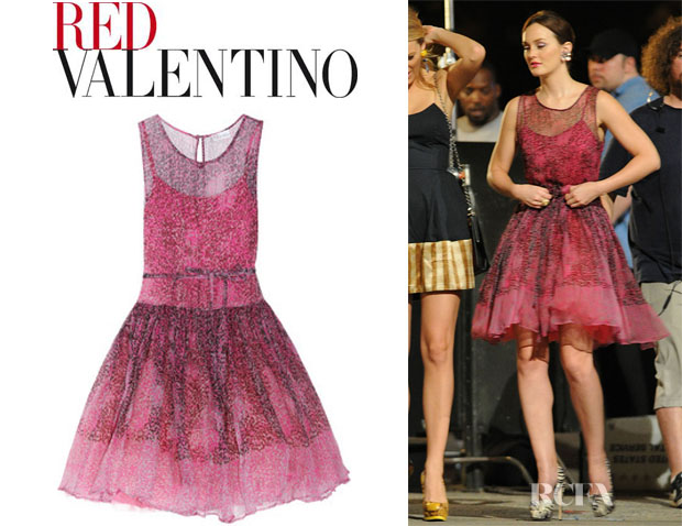 Leighton-Meesters-Red-Valentino-Animal-Print-Silk-Chiffon-Dress