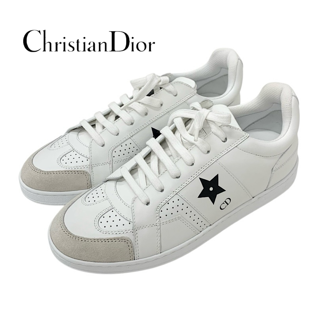 投稿記事「クリスチャンディオール Dior Star CDロゴ カーフスキン スエード スター スニーカー ホワイトを買取しました！」の商品画像