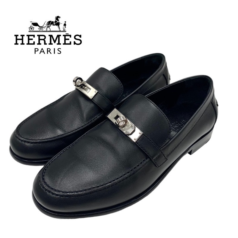 投稿記事「エルメス デスタン レザー ケリー金具 ローファー ブラックを買取しました！」の商品画像