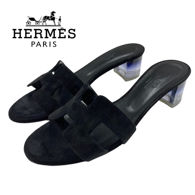 投稿記事「エルメス オアジス スエード サンダル ブラックを買取しました！」の商品画像