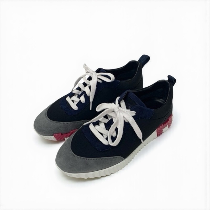 投稿記事「エルメス バウンシング ファブリック スエード スニーカー ブラックを買取しました！」の商品画像