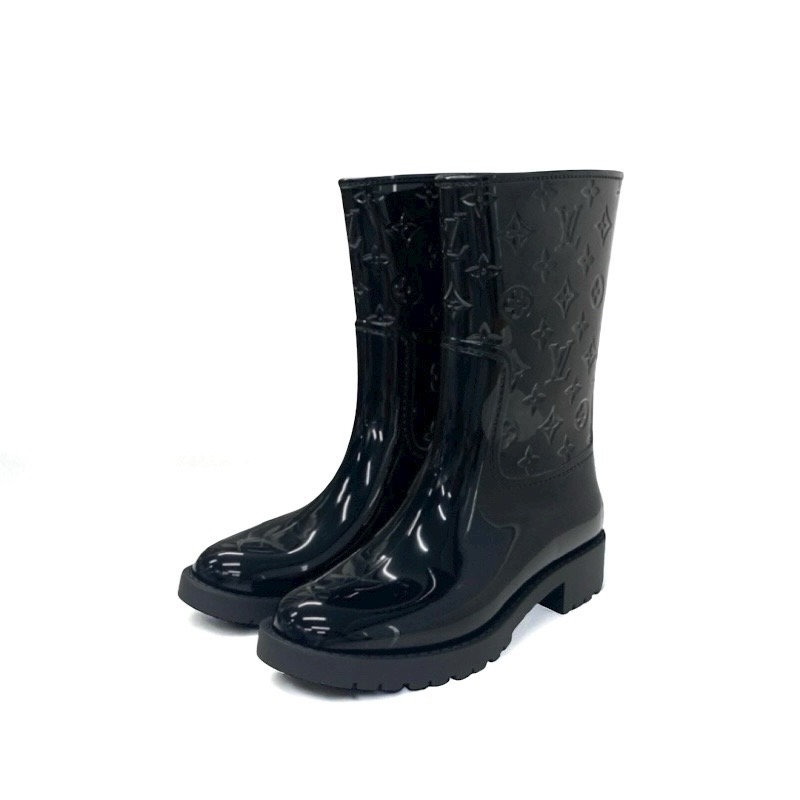 投稿記事「ルイヴィトン ドロップスライン ラバー モノグラム ロゴ レインブーツ ブラックを買取しました！」の商品画像