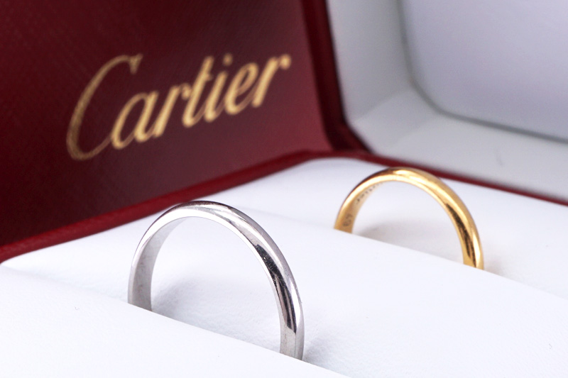 投稿記事「カルティエの結婚指輪、ペアリング、Cartier 1895 を高価買取いたしました！」の商品画像