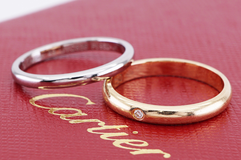 投稿記事「カルティエ 1895 ウェディングリング ペア を買取しました！」の商品画像