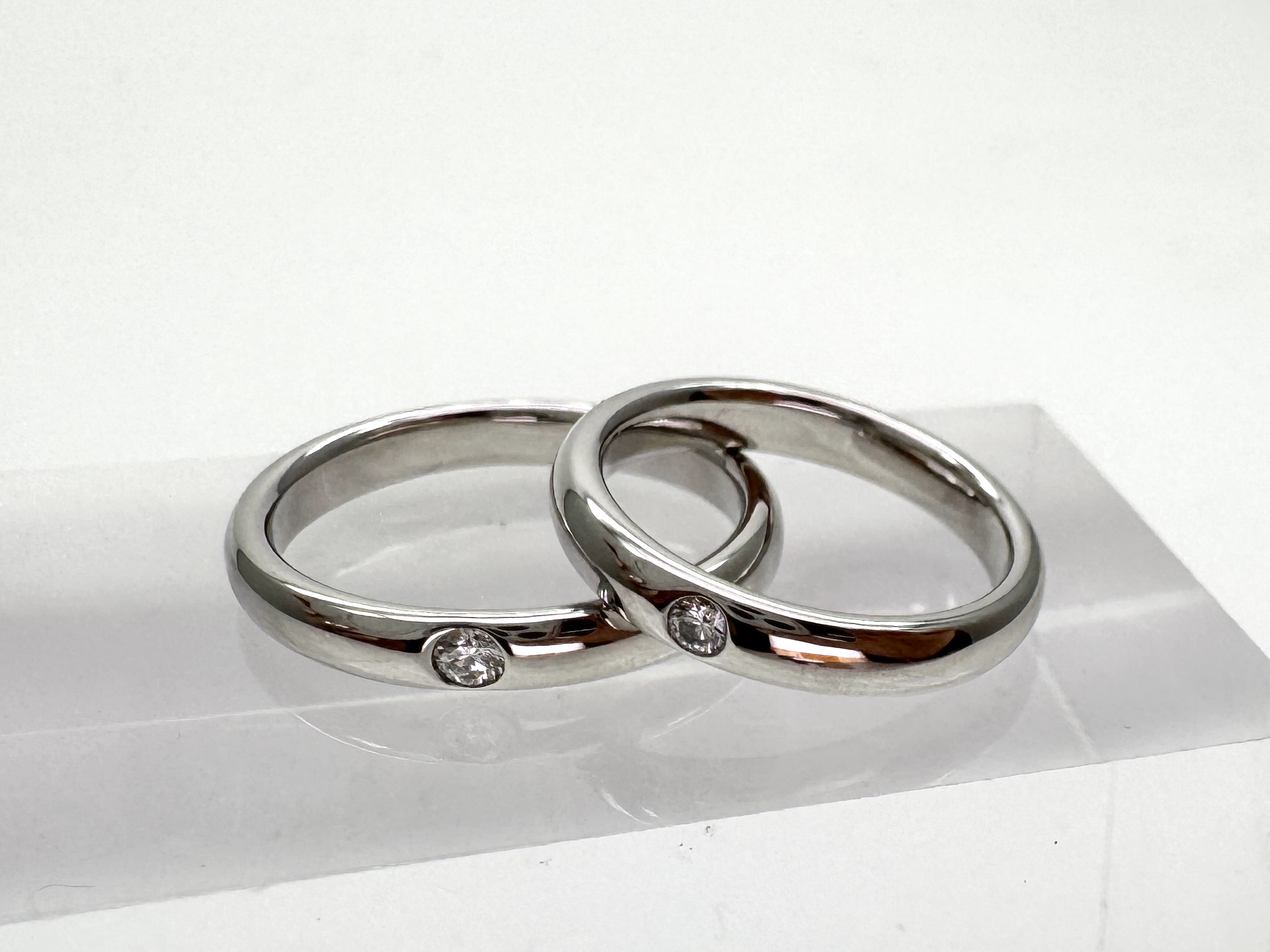 投稿記事「ハリーウィンストン ラウンドマリッジリング ペア を買取しました！」の商品画像