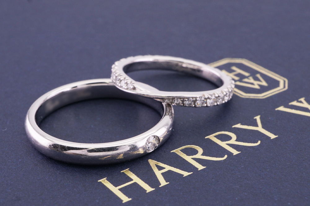 投稿記事「ハリーウィンストン ラウンドマリッジ/ブリリアントラブ ダイヤリング ペア を買取しました！」の商品画像