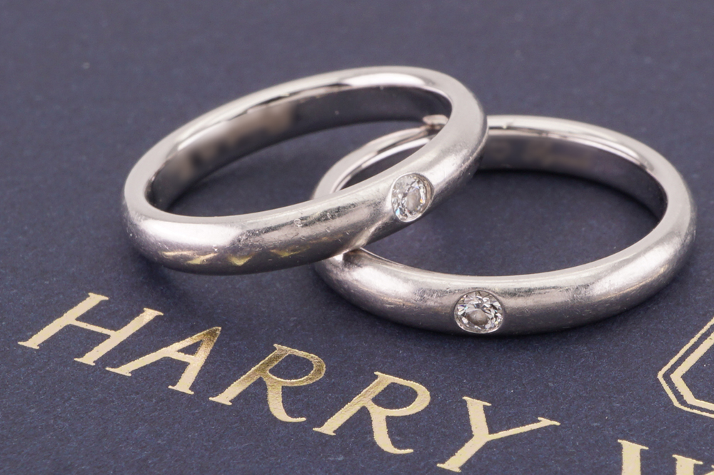 投稿記事「ハリーウィンストン ラウンドマリッジリング ペア を買取しました！」の商品画像