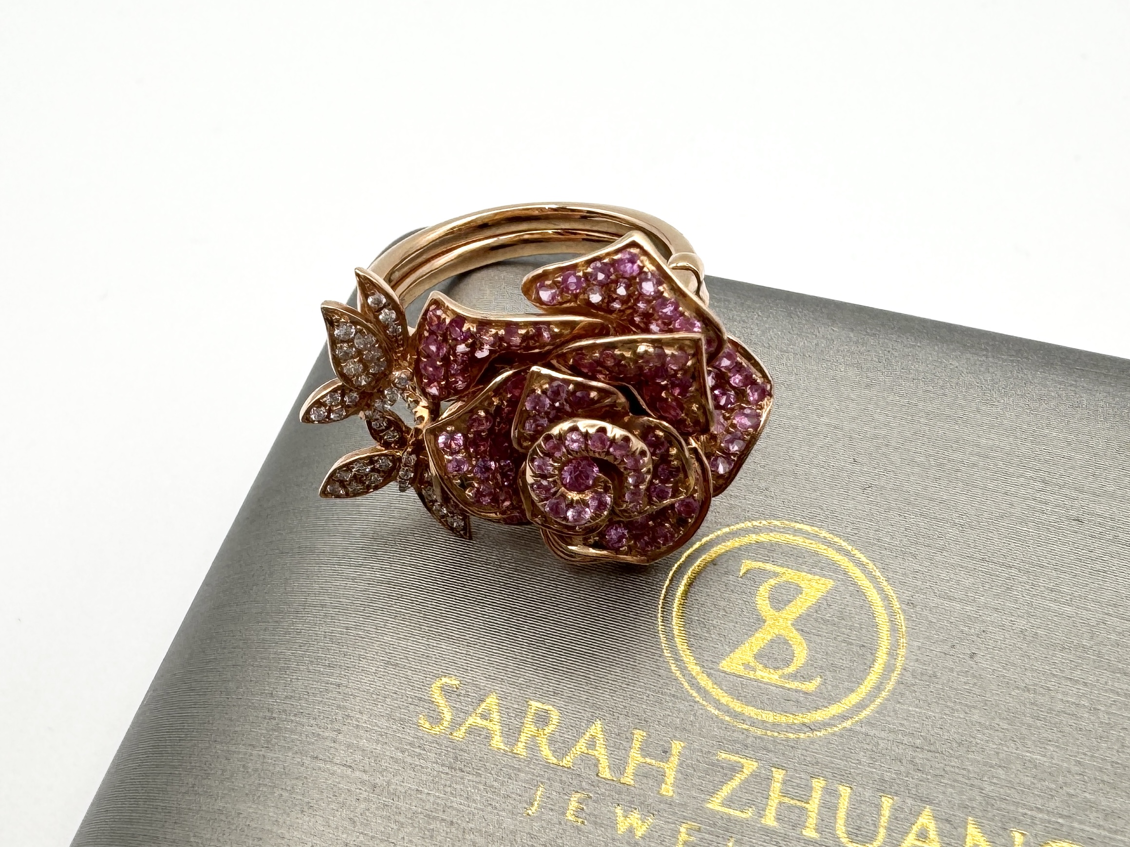 投稿記事「サラチャンジュエリー レディローズ ピンクサファイアダイヤリング を買取しました！」の商品画像