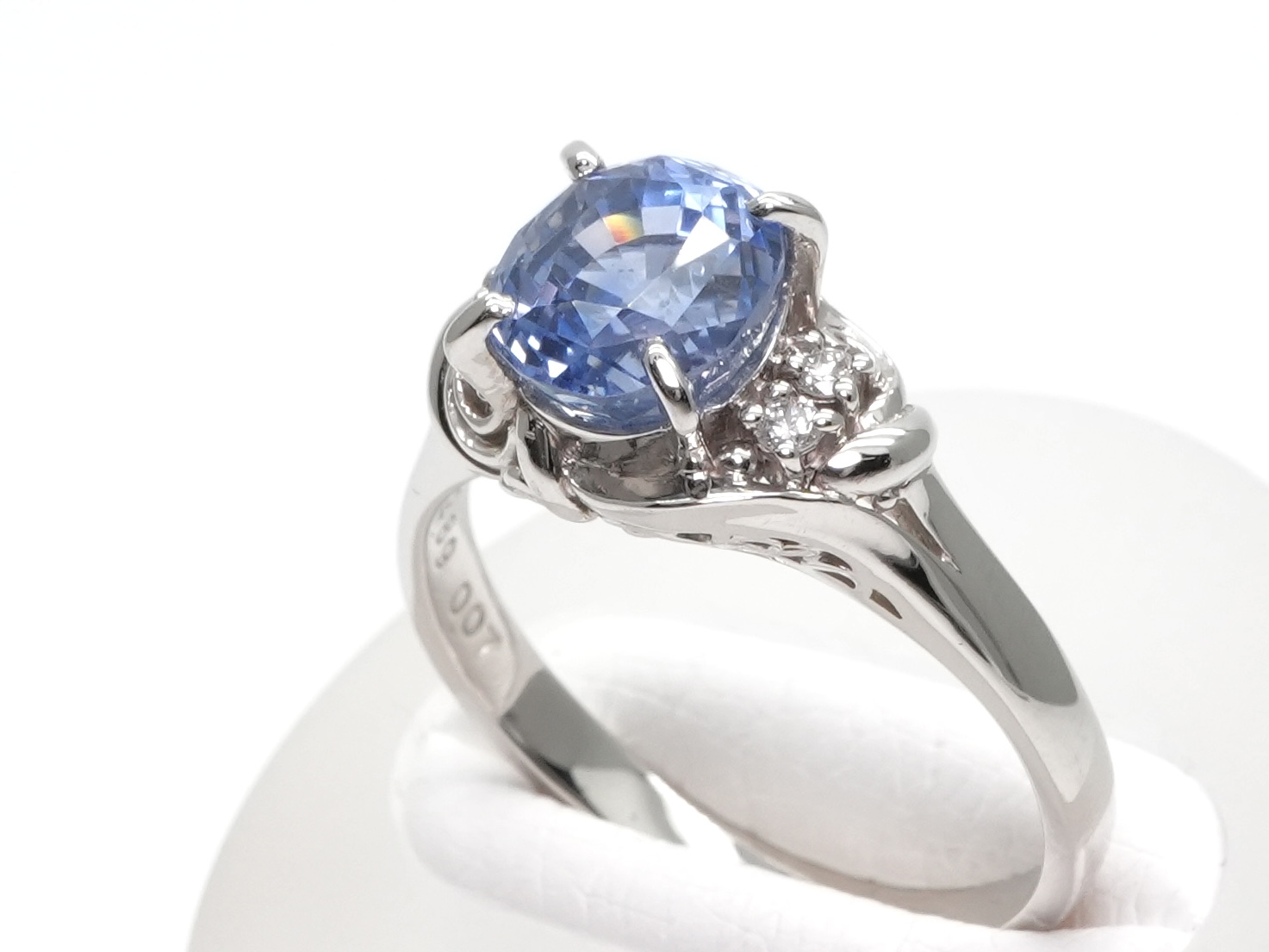 投稿記事「サファイヤ ダイヤ リング Pt900 2.89ct D0.07ctを買取しました！」の商品画像