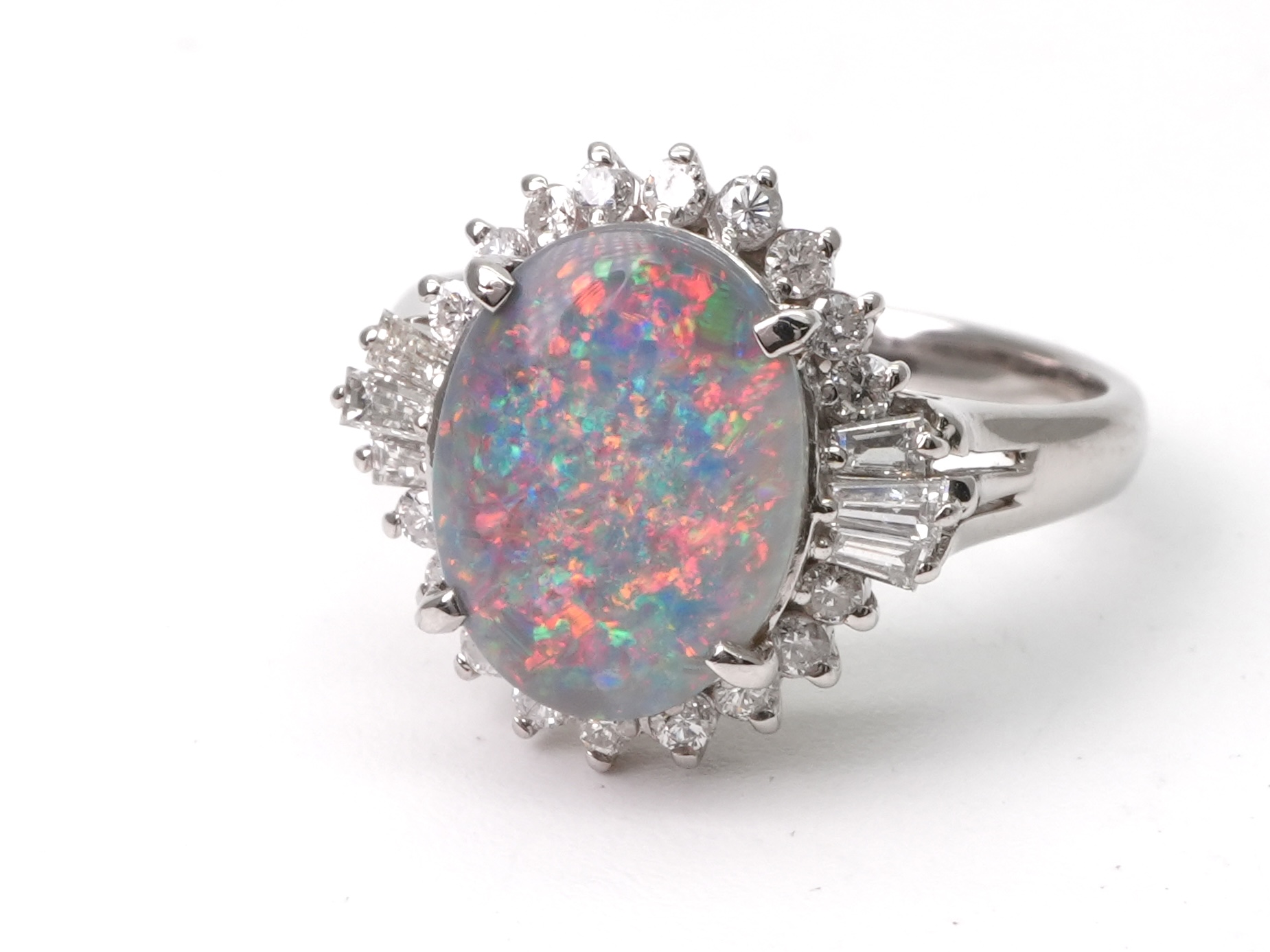 投稿記事「ブラックオパール ダイヤ リング Pt･Pm900 1.54ct D0.50ctを買取しました！」の商品画像