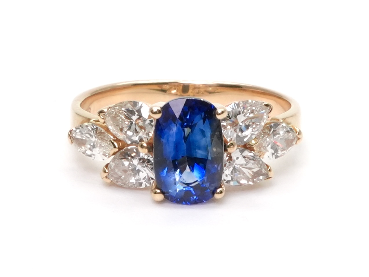 投稿記事「サファイア ダイヤ リング k18 S1.76ct D1.06ctを買取しました！」の商品画像