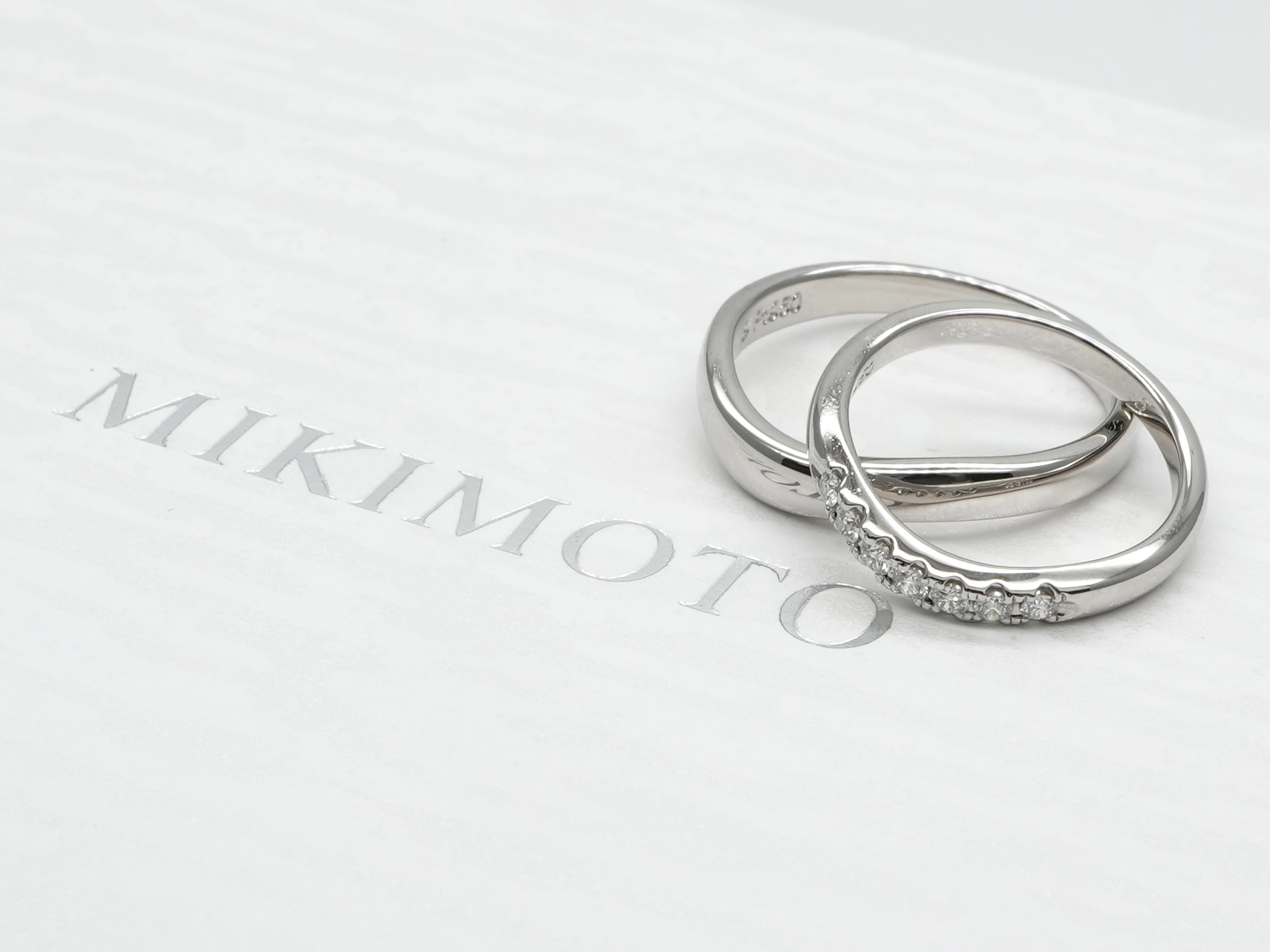 投稿記事「新品未使用 ミキモト ペア マリッジリングを買取しました！」の商品画像
