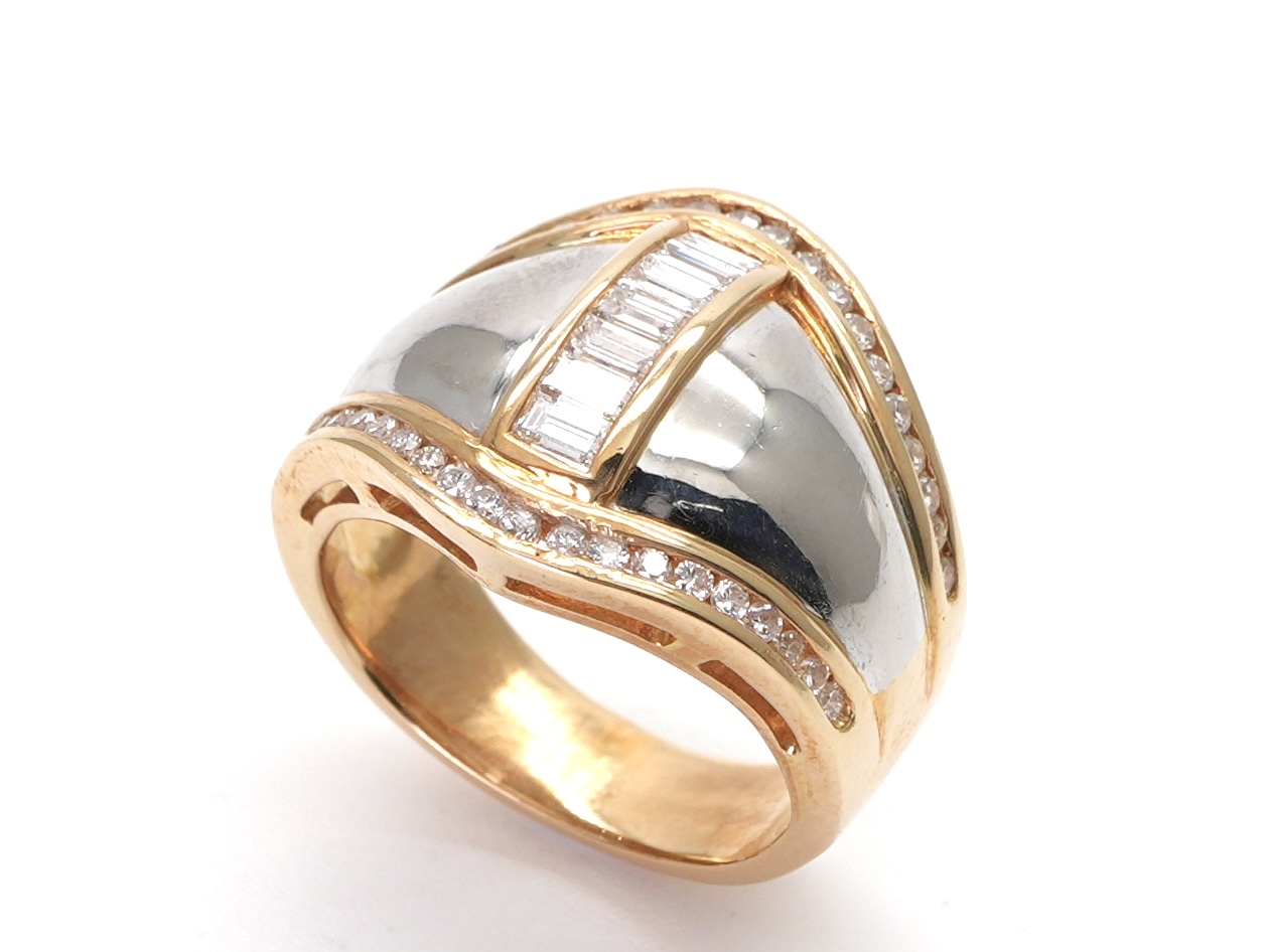 投稿記事「ダイヤ リング Pt900/K18 0.66ctを買取しました！」の商品画像