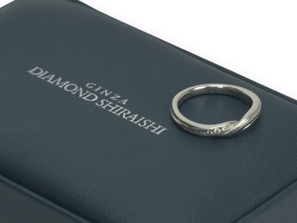 投稿記事「ダイヤモンドシライシ マリッジ ダイヤ リング Pt950 プラチナを買取しました！」の商品画像