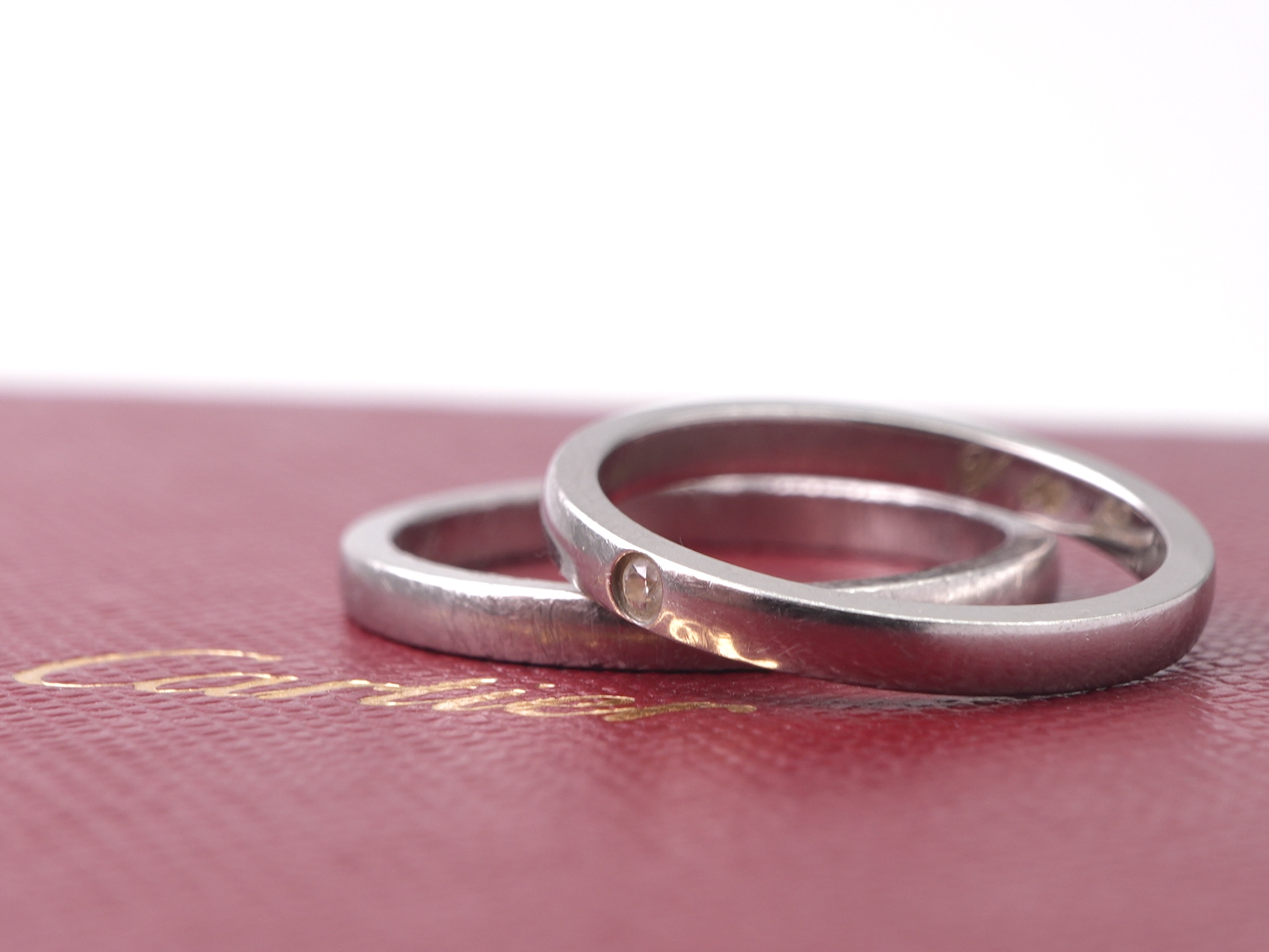 投稿記事「カルティエ バレリーナ ウェディングリング ペア Pt950を買取しました！」の商品画像