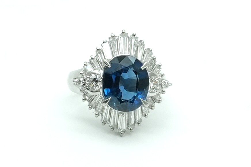 投稿記事「サファイヤ ダイヤ リング Pt900 4.6ct 1.01ctを買取しました！」の商品画像