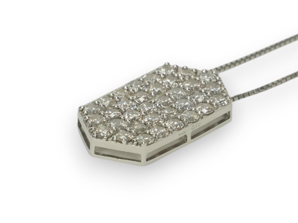 投稿記事「ダイヤ ネックレス Pt900/Pt850 2.00ct プラチナを買取しました！」の商品画像