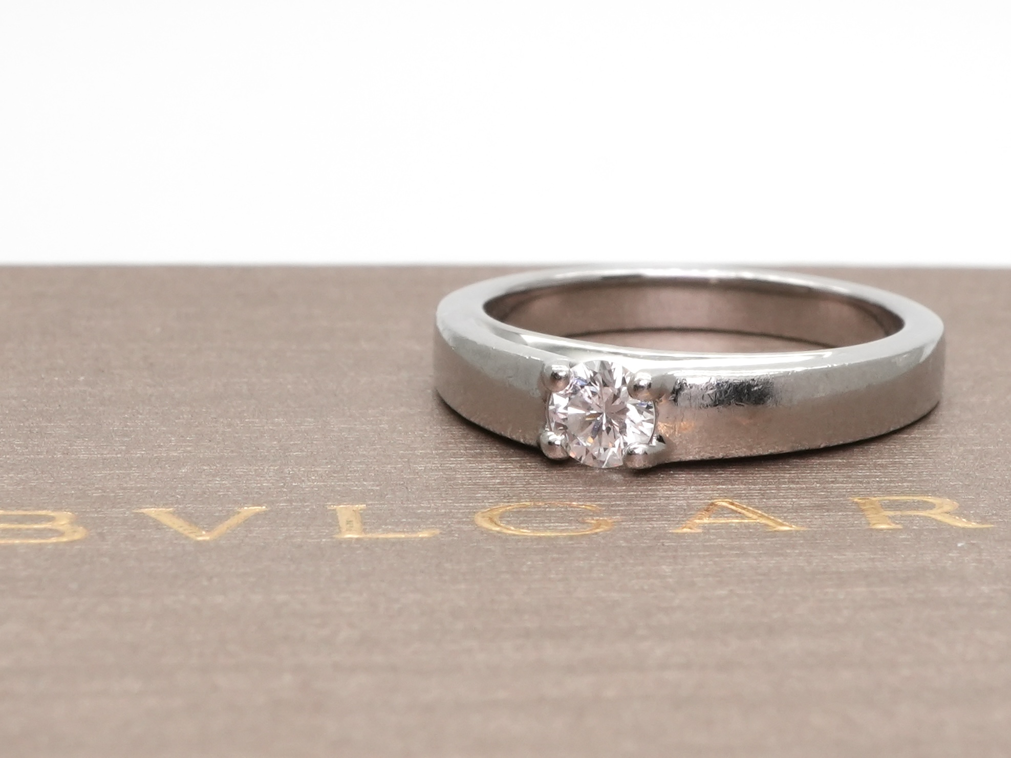 投稿記事「ブルガリ マリー・ミー マリッジリング ダイヤモンド 0.18ct Pt950を買取しました！」の商品画像