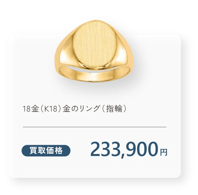金歯 買取価格233,900円