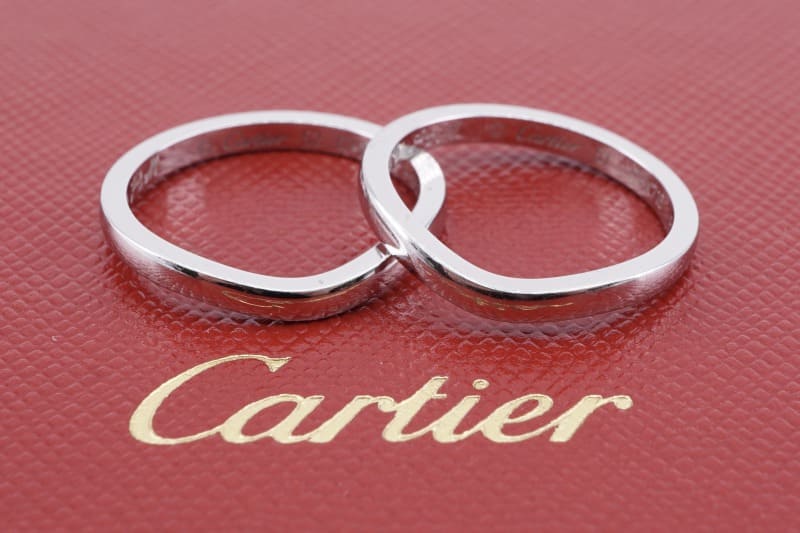 カルティエ Cartier 結婚指輪 バレリーナ ウェディングリング ペアリング ペア ウェディング リング 指輪 マリッジリング プラチナ Pt950