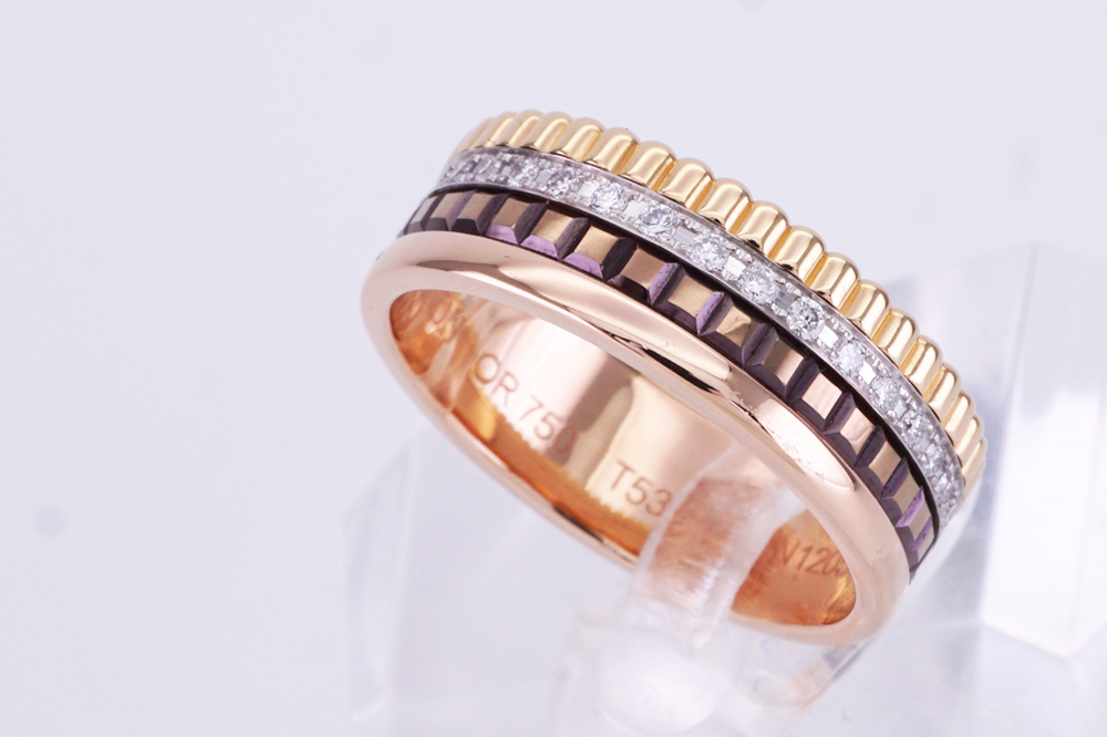 投稿記事「ブシュロン キャトル クラシック リング スモール ダイヤを買取しました！」の商品画像