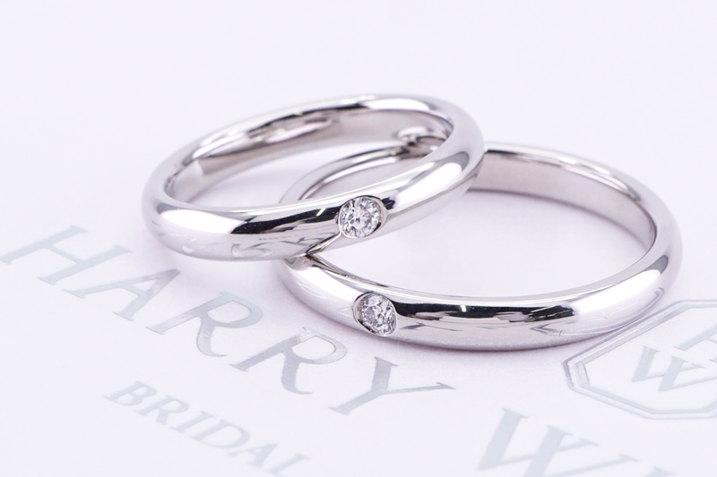 投稿記事「ハリーウィンストン ラウンドマリッジリング ペア を買取しました！」の商品画像