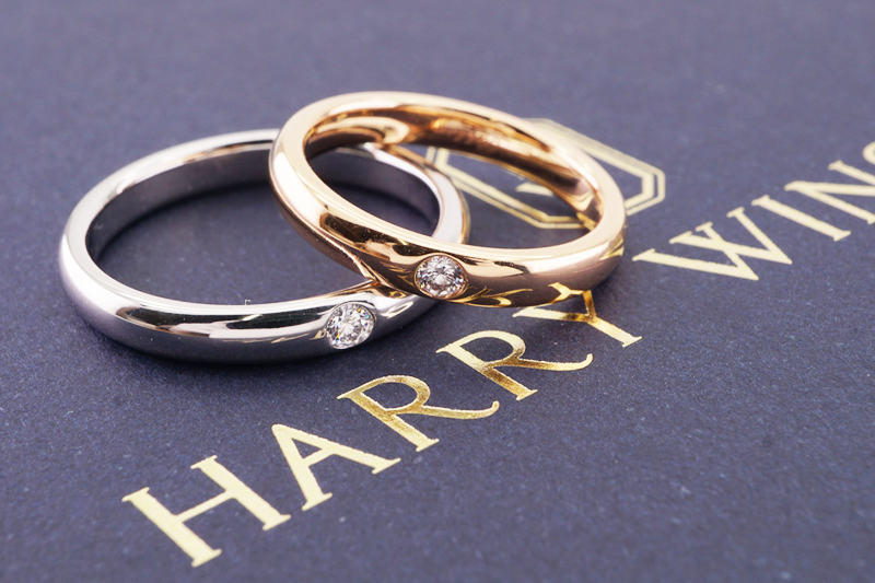 投稿記事「ハリーウィンストン ラウンドマリッジリング ペアを買取しました！」の商品画像