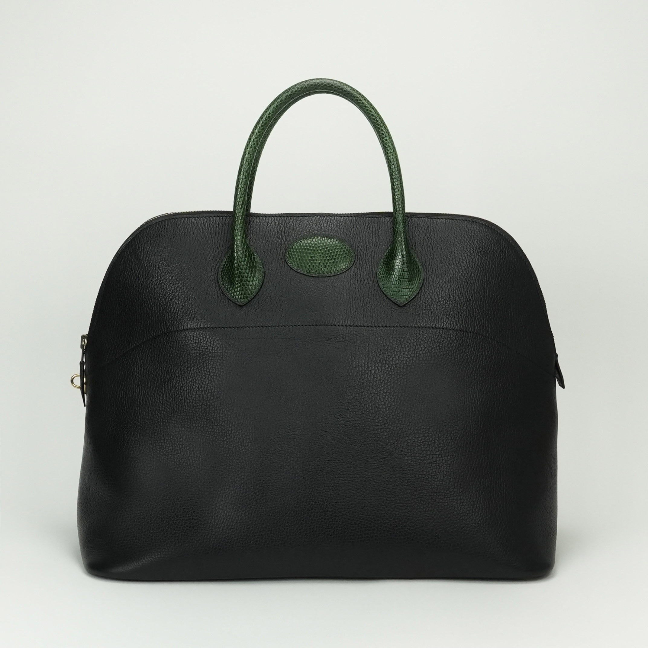 投稿記事「エルメス ボリード45 アルデンヌ×リザード ブラック×グリーン ゴールド金具を買取しました！」の商品画像