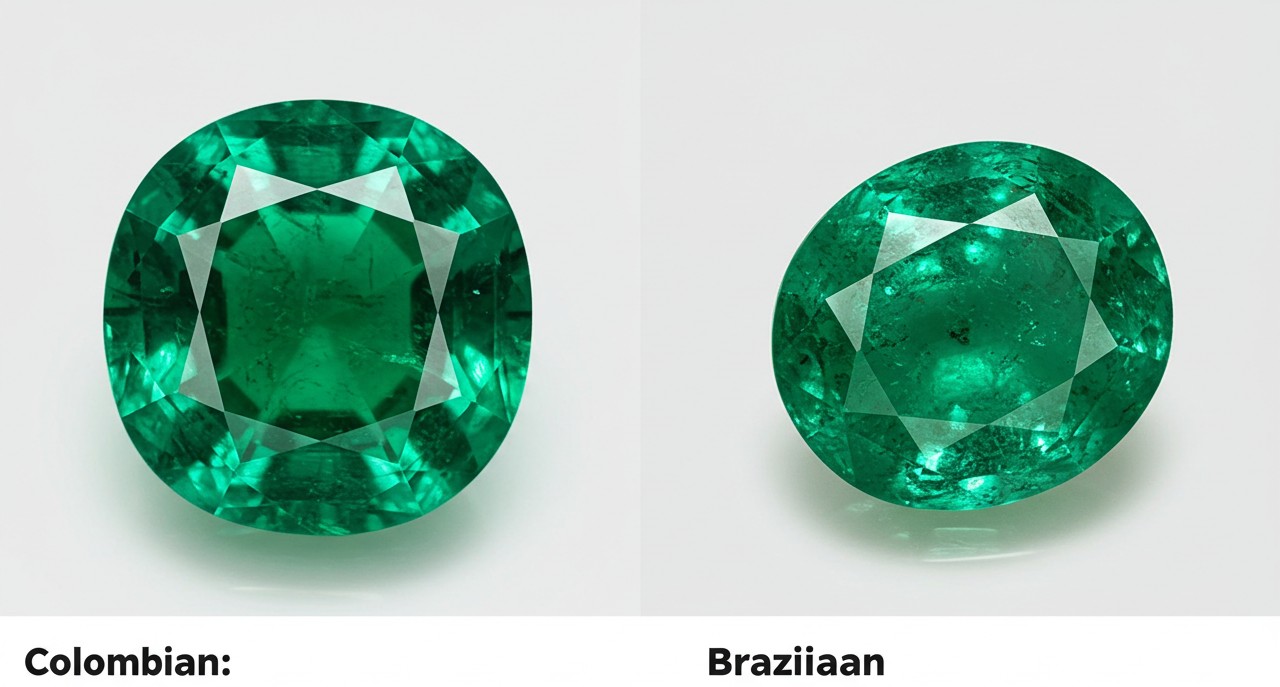 エメラルドの価値を決める7つの査定基準（産地）の図解
