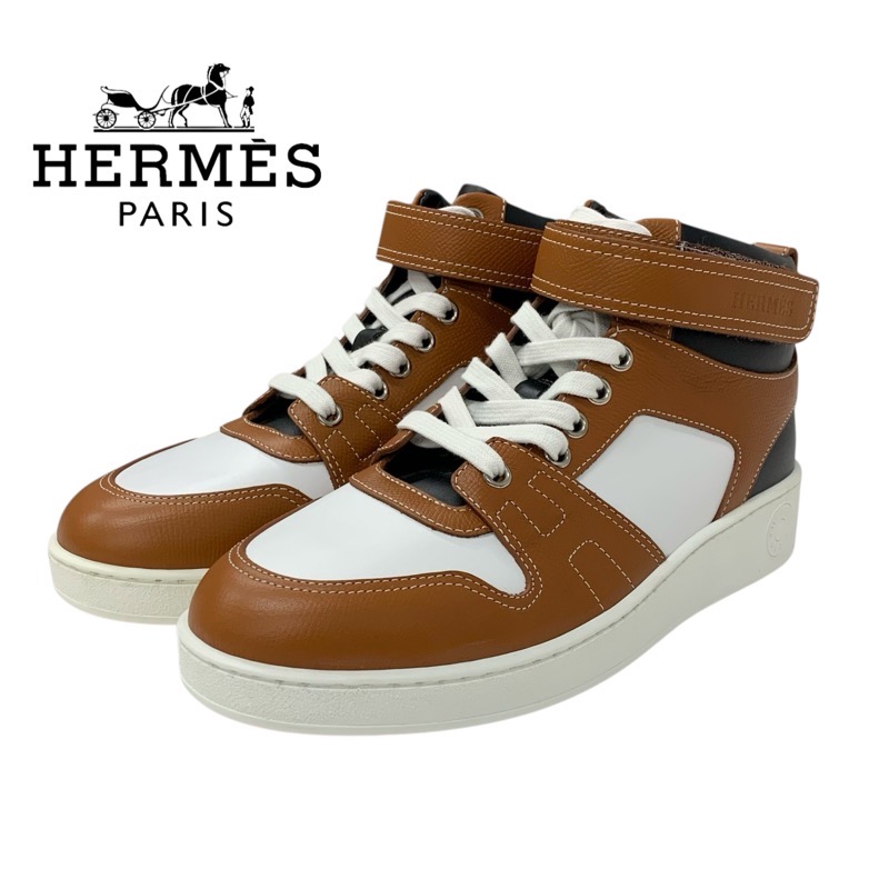 投稿記事「エルメス フリースタイル レザー ハイカットスニーカー ブラウンを買取しました！」の商品画像