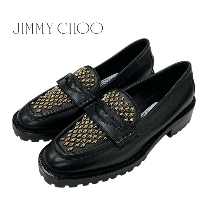 投稿記事「ジミーチュウ DEANNA レザー ローファー スタッズ ブラックを買取しました！」の商品画像