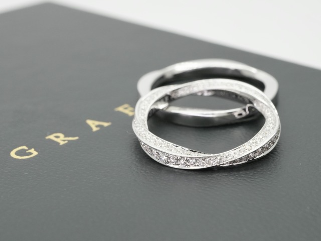 投稿記事「グラフ スパイラル リング ダイヤリング ペア を買取しました！」の商品画像