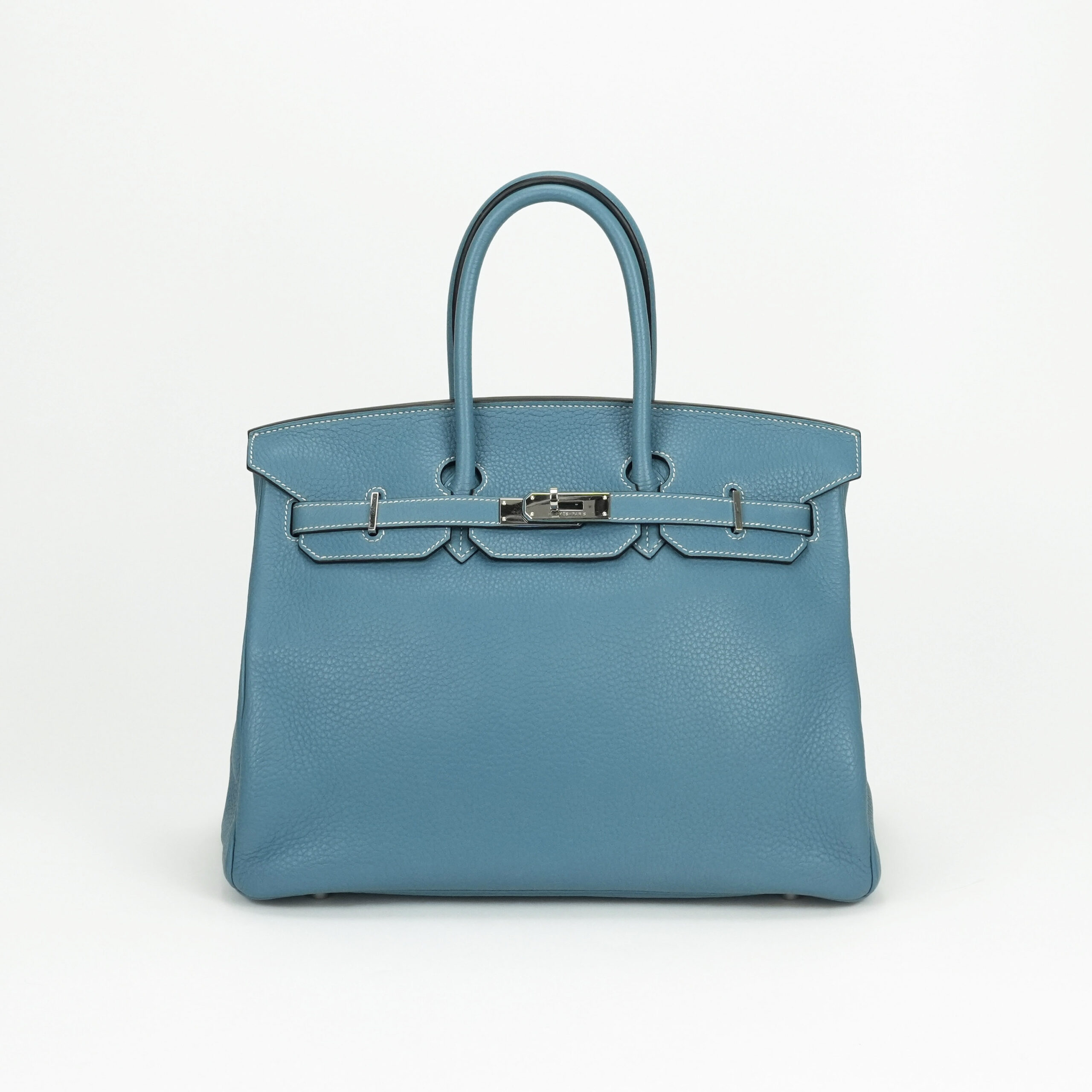 投稿記事「エルメス バーキン35 トリヨンクレマンス ブルージーン シルバー金具を買取しました！」の商品画像