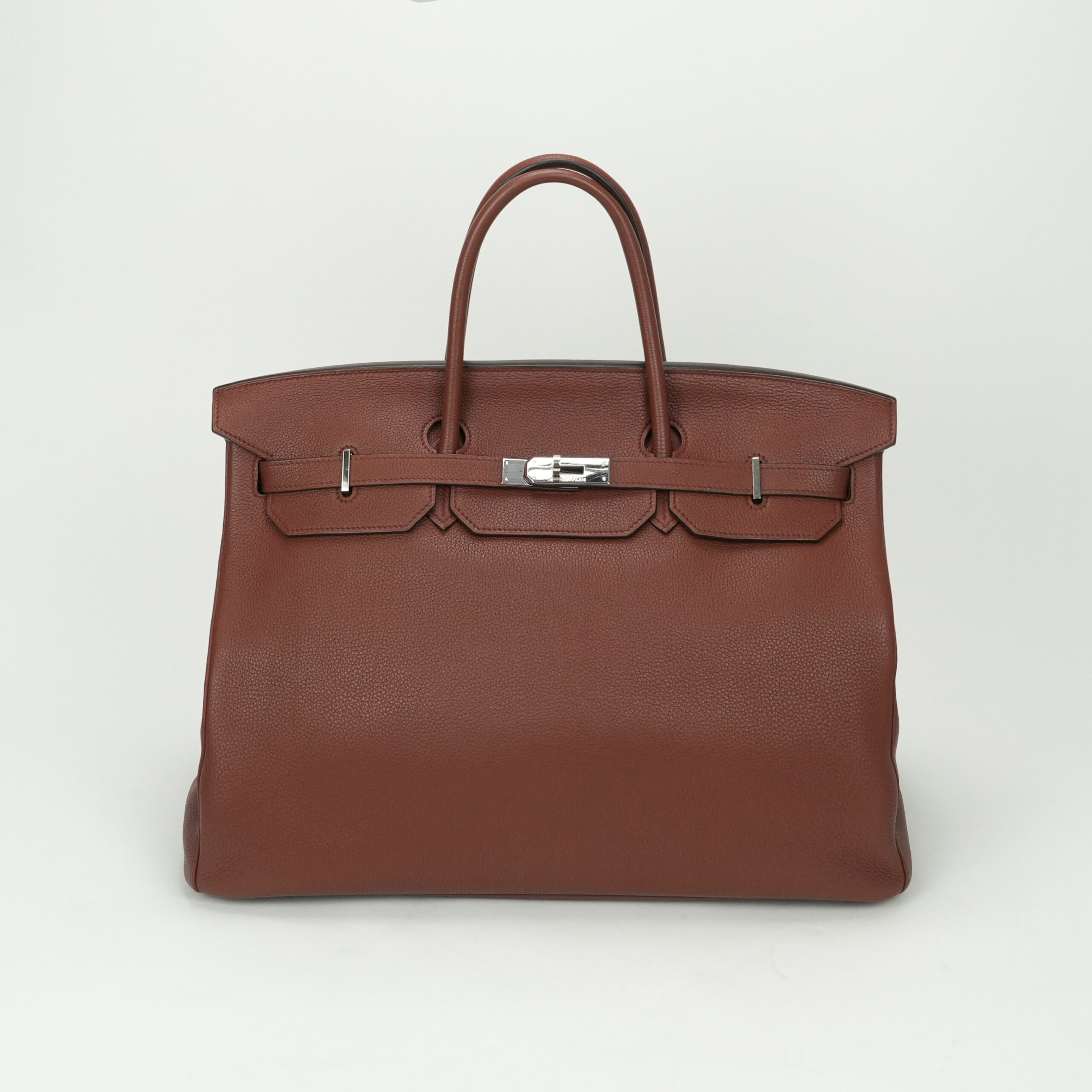 投稿記事「エルメス バーキン40 トゴ シエンヌ シルバー金具を買取しました！」の商品画像