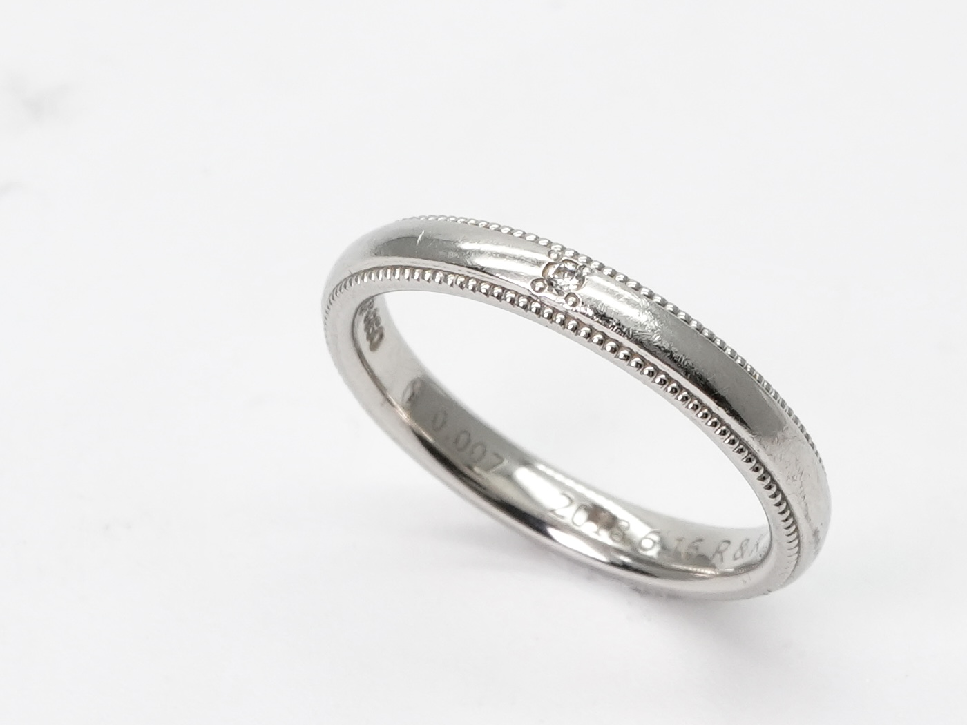 投稿記事「ダイヤモンドシライシ ミルグレイン マリッジリングを買取しました！」の商品画像