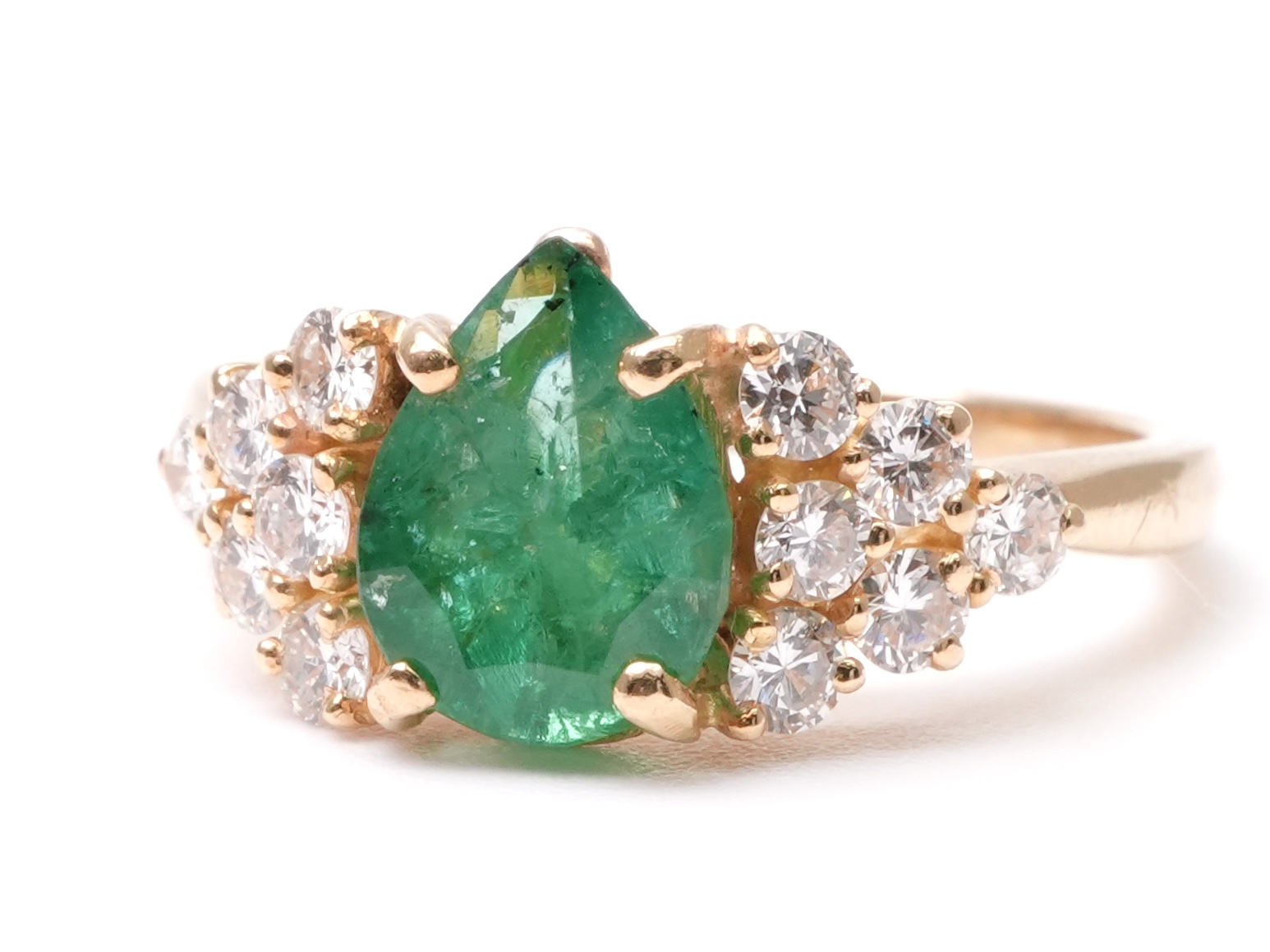 投稿記事「エメラルド ダイヤ リング K18を買取しました！」の商品画像
