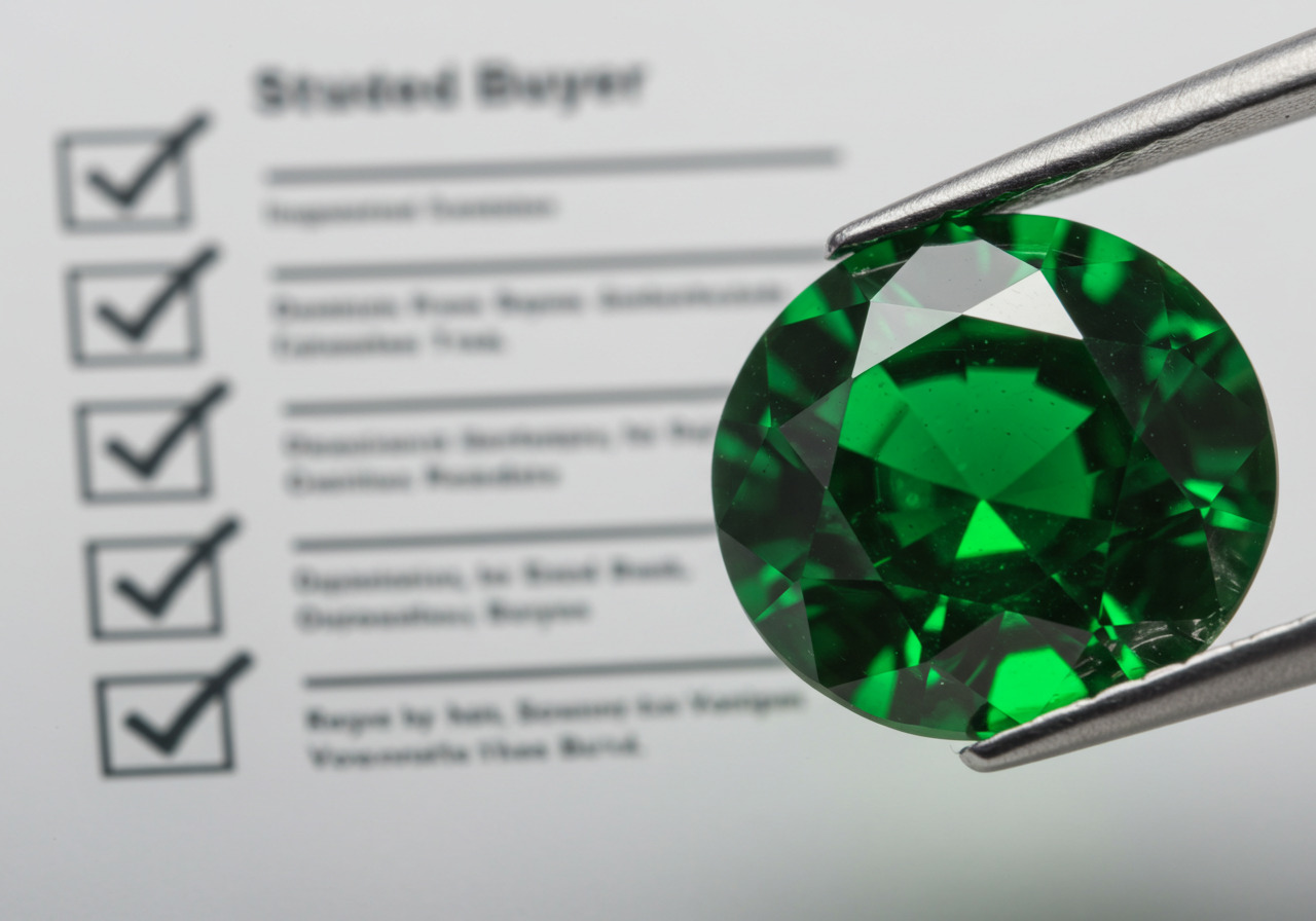 エメラルドの真贋簡易チェックリストのイメージ画像