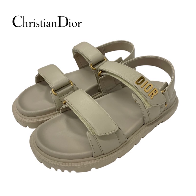 投稿記事「クリスチャンディオール DIORACT レザー ロゴ スポーツサンダル ベージュを買取しました！」の商品画像