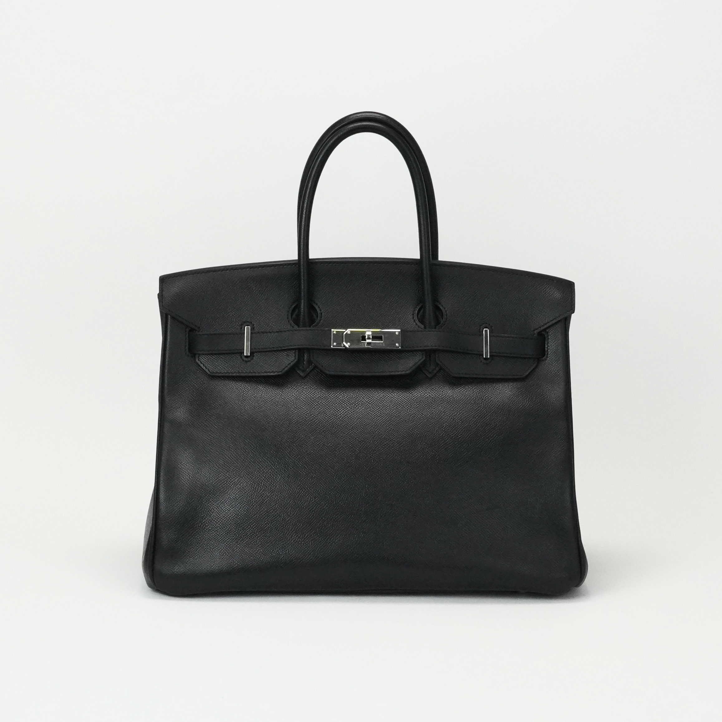 投稿記事「エルメス バーキン35 エプソン ブラック シルバー金具を買取しました！」の商品画像