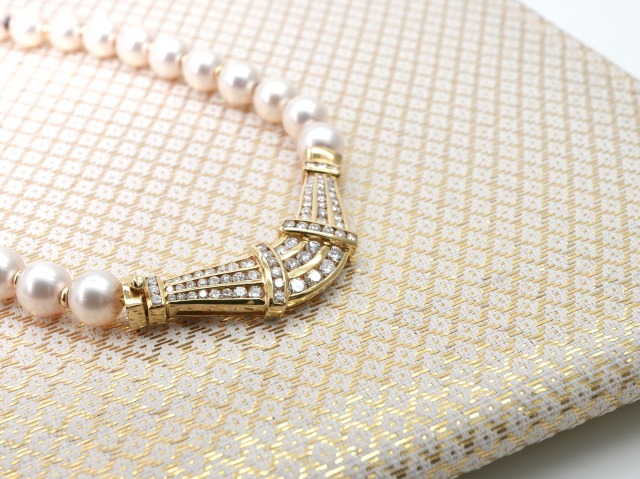 投稿記事「ミキモト パール ダイヤ ネックレス を買取しました！」の商品画像