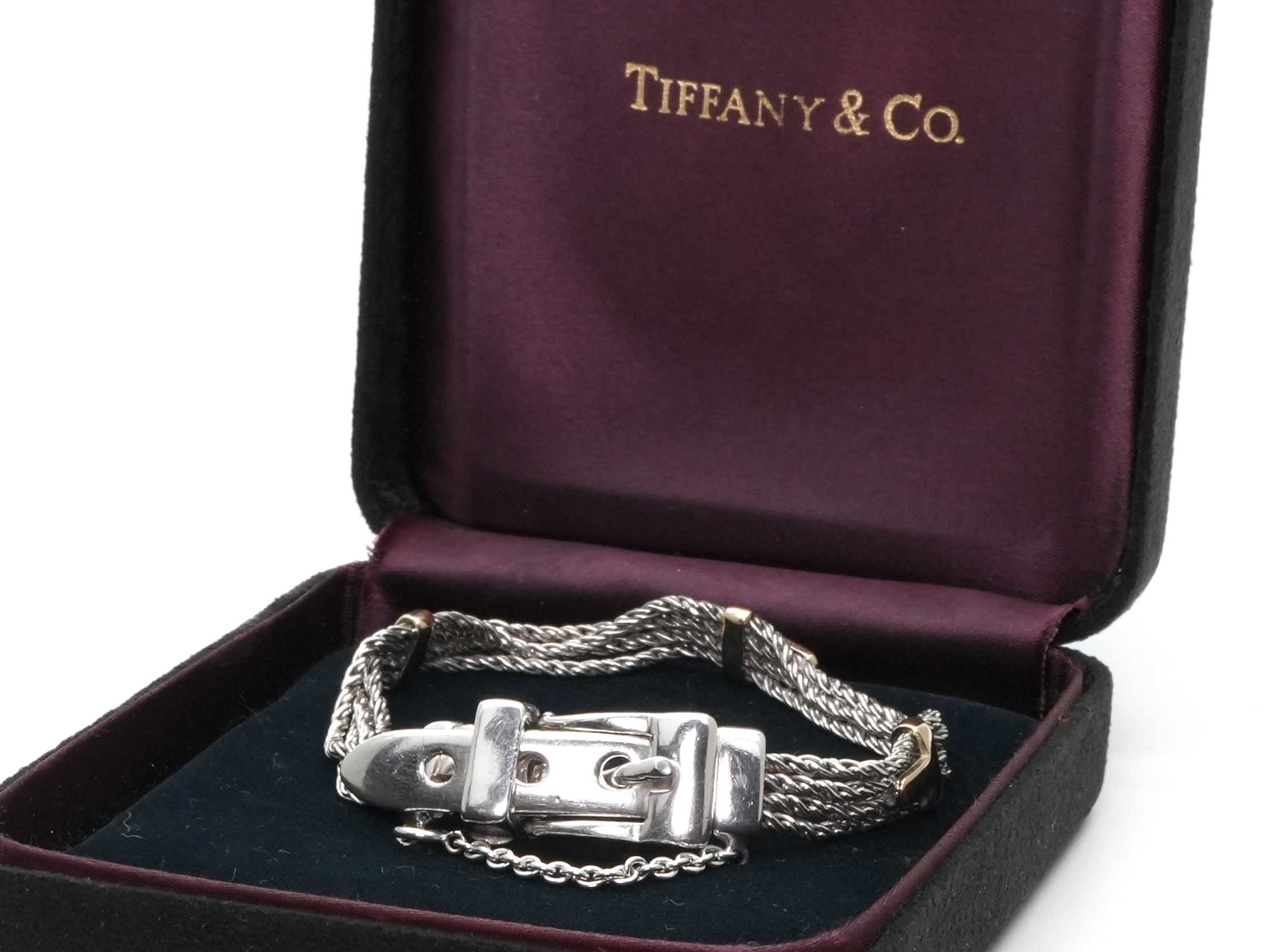 投稿記事「ティファニー  Ｔロープ サンチュール コンビブレスレット を買取しました！」の商品画像