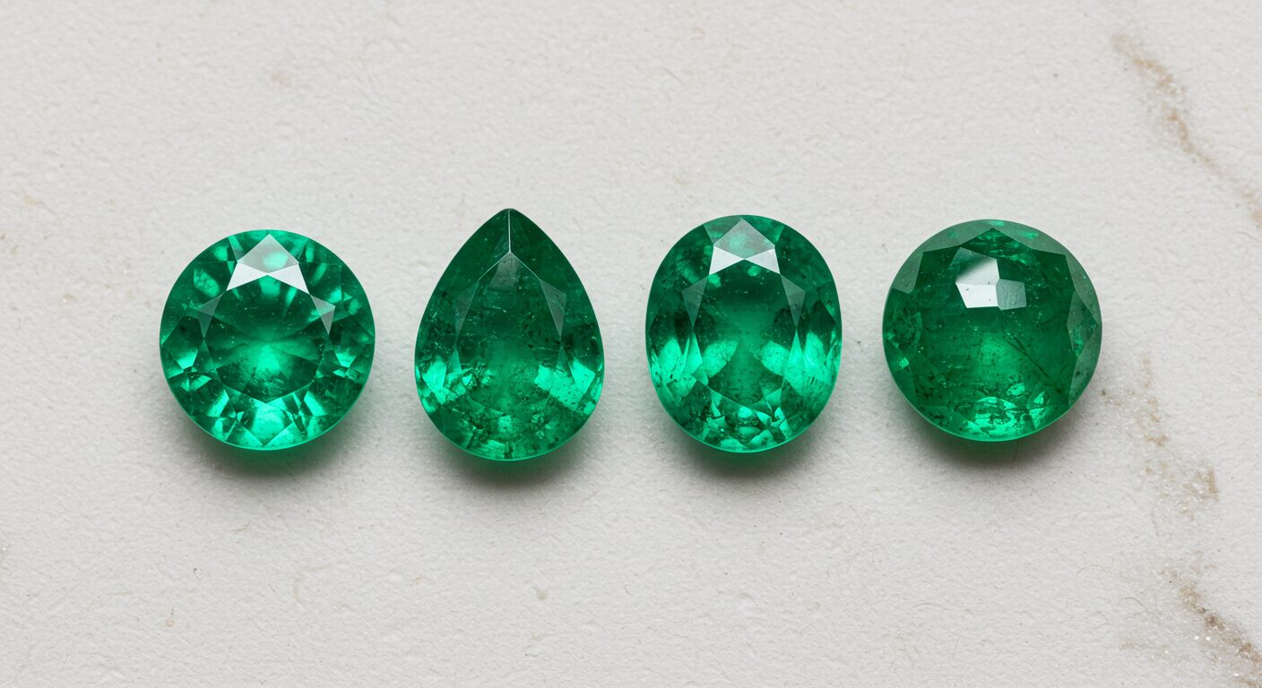 さまざまなカットのエメラルドルースのイメージ画像