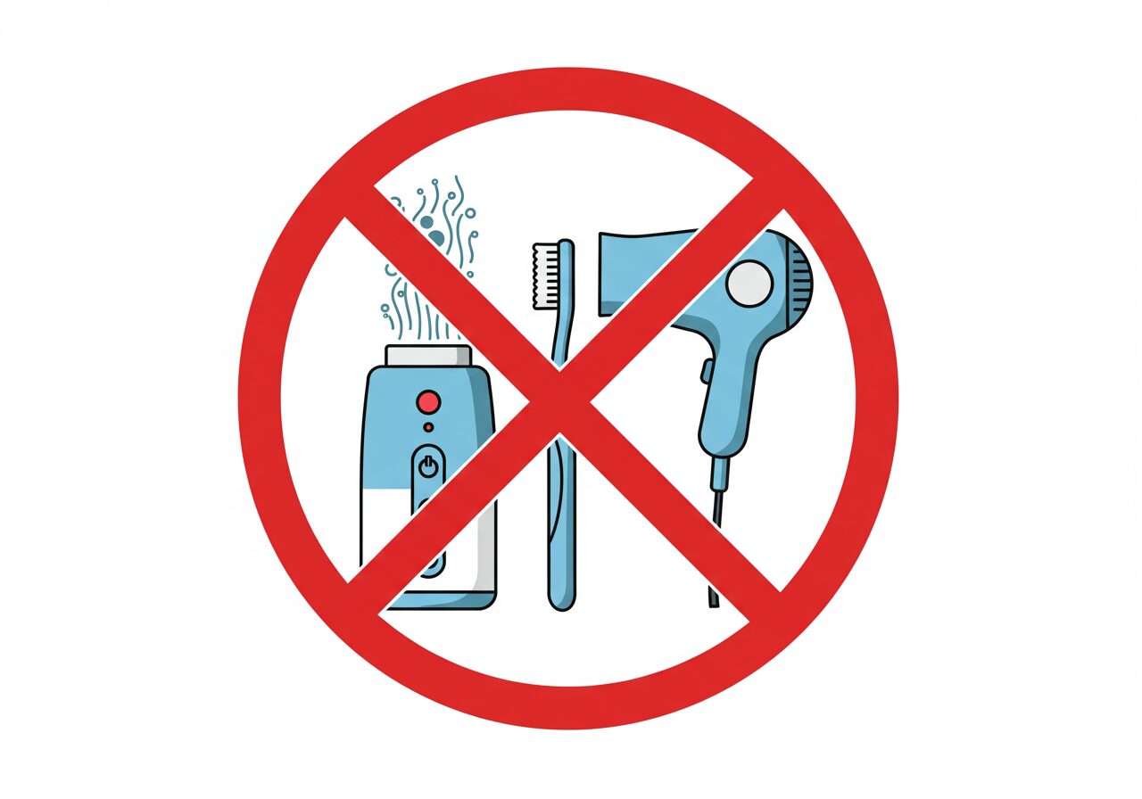 エメラルドを傷つけるお手入れ方法のイラスト画像