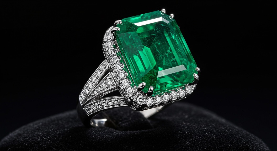 5月の誕生石エメラルドをあしらった高品質なリングのイメージ画像