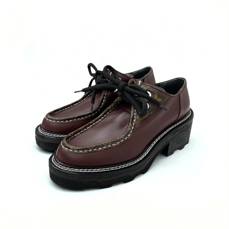 投稿記事「ルイヴィトン ボブールライン レザー モノグラム ダービーシューズ ブラウンを買取しました！」の商品画像