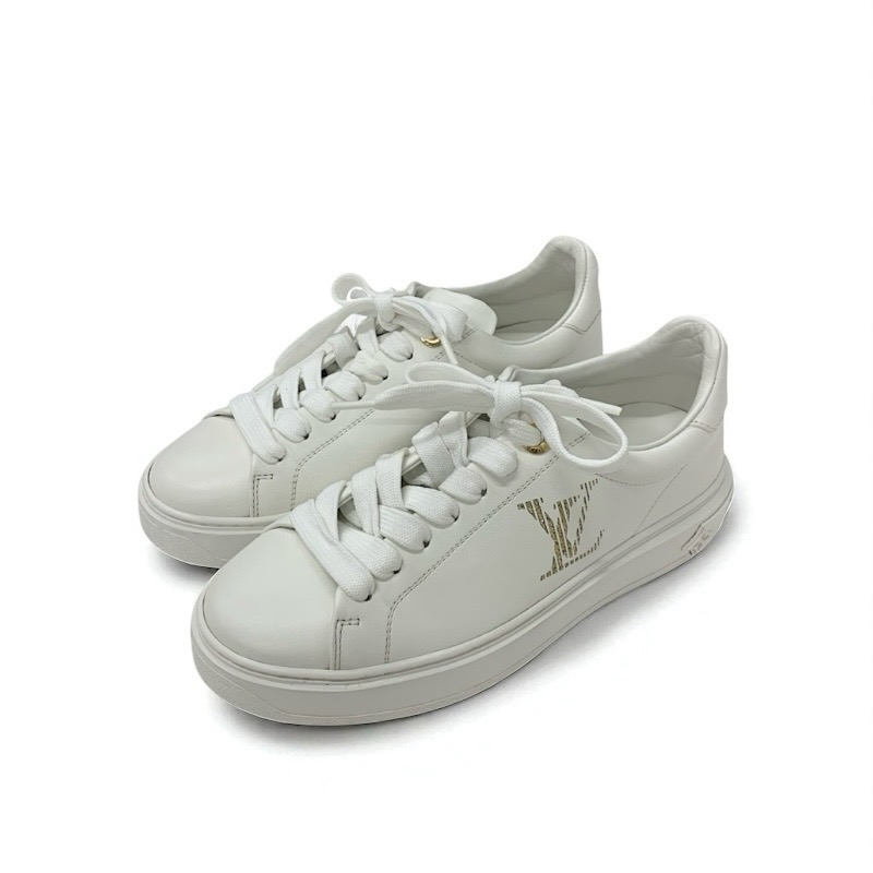 投稿記事「ルイヴィトン タイムアウトライン レザー ロゴ スニーカー ホワイトを買取しました！」の商品画像