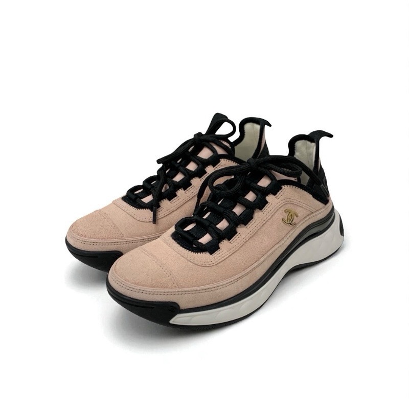 投稿記事「シャネル ココマーク ロゴ スエード ファブリック スニーカー ピンクを買取しました！」の商品画像