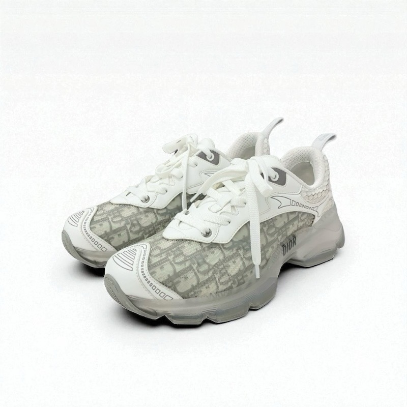投稿記事「クリスチャンディオール Dior Vibe レザー ラバー ファブリック スニーカー ホワイトを買取しました！」の商品画像